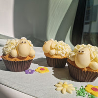 Schaapjes cupcake 🐑