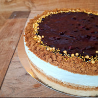 Kaastaart natuur met compote topping