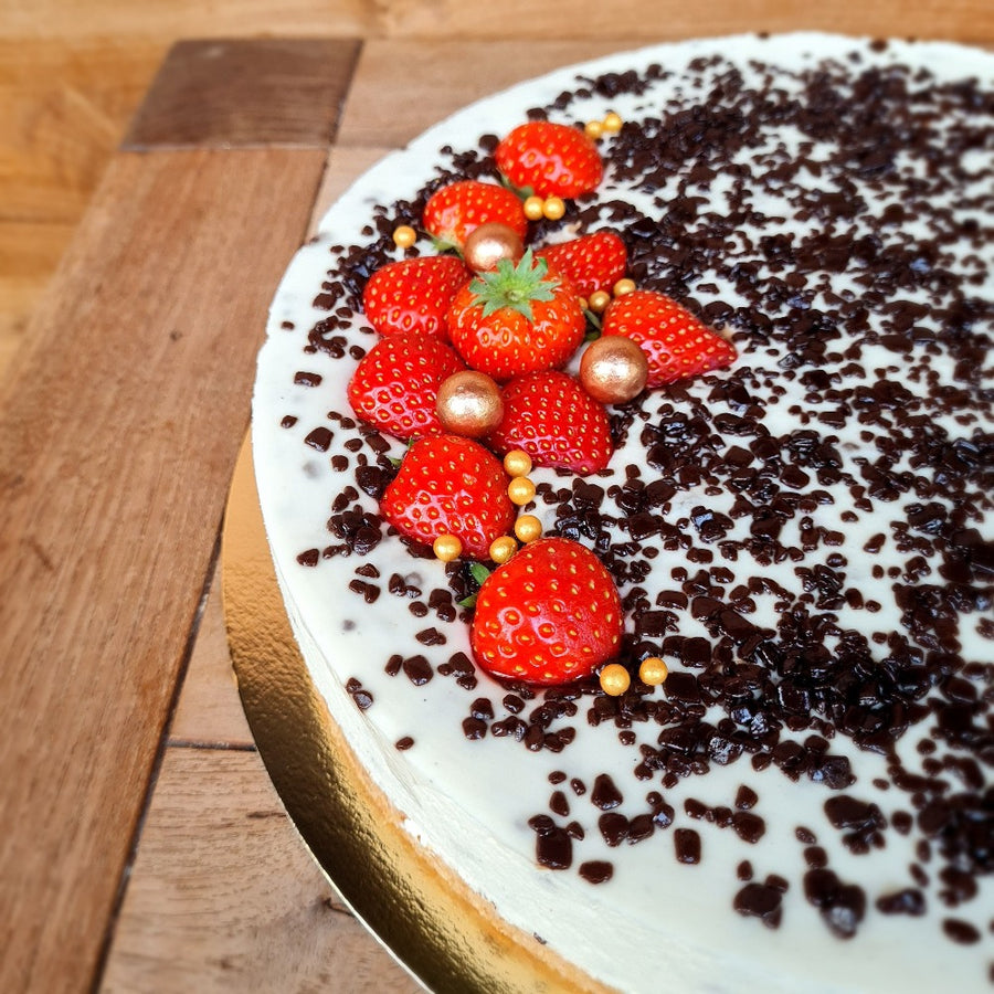 Kaastaart Stracciatella Aardbei