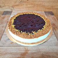 Kaastaart natuur met compote topping