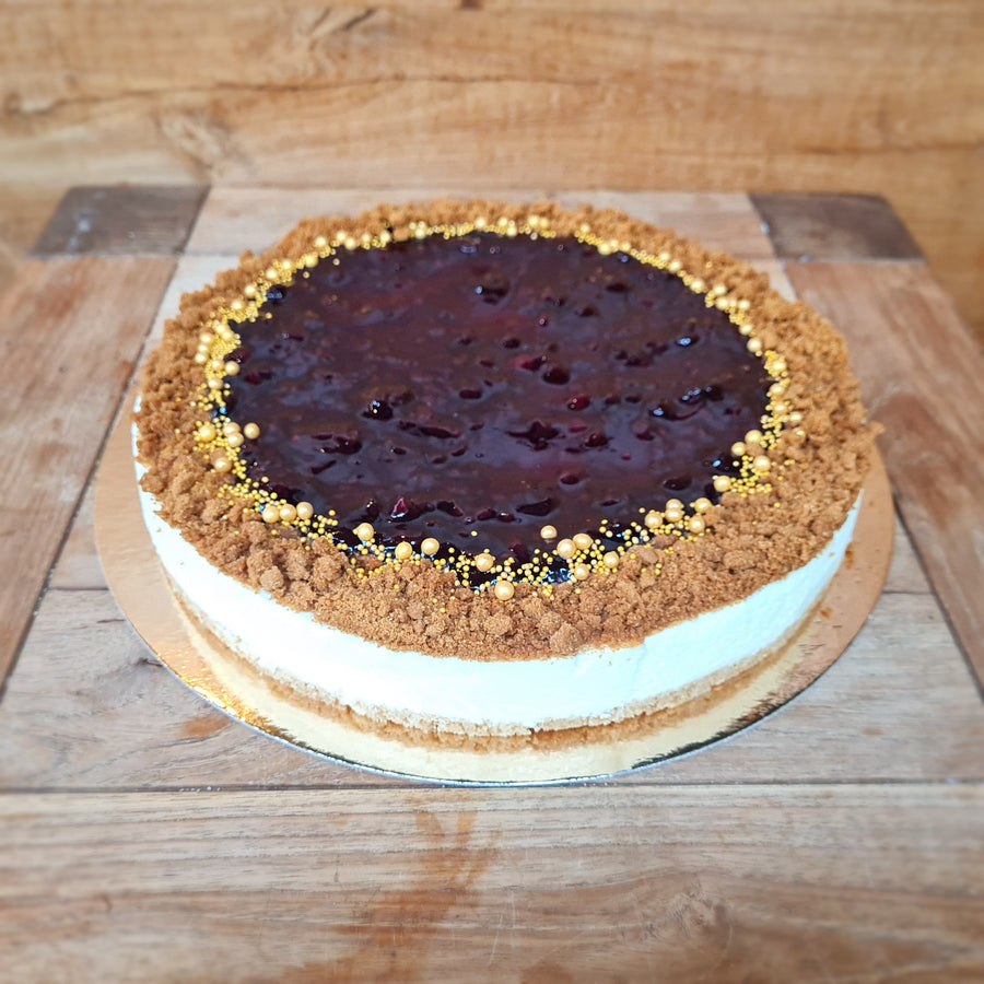 Kaastaart natuur met compote topping